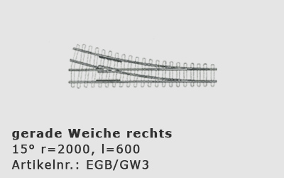 Gerade Weiche 3