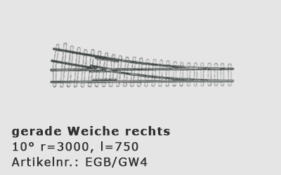 Gerade Weiche 3